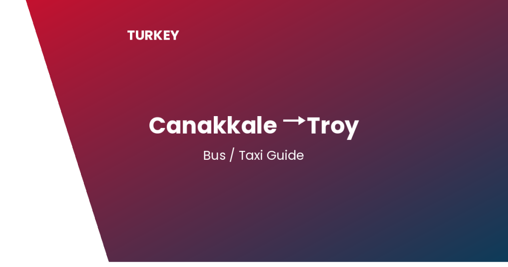 canakkale to troy turkey