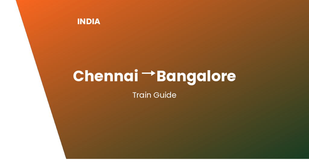 chennai to bangalore india