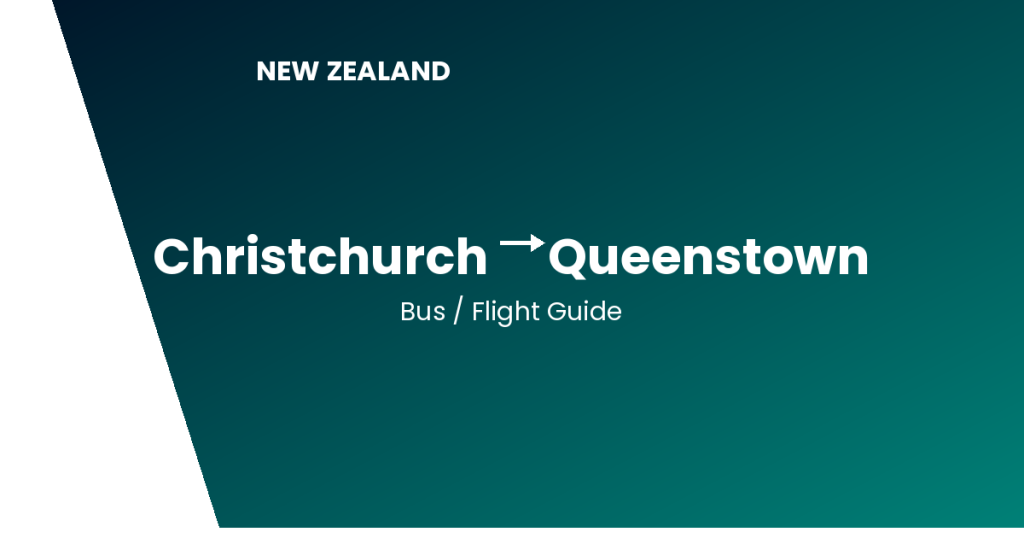 christchurch to queenstown new zealand