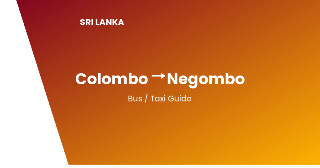 colombo to negombo sri lanka