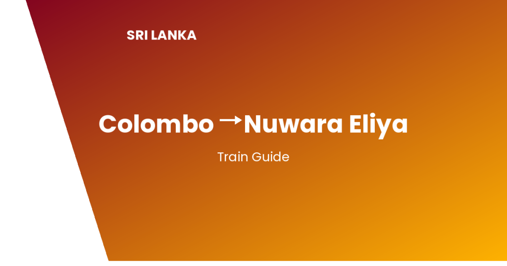 colombo to nuwara eliya sri lanka