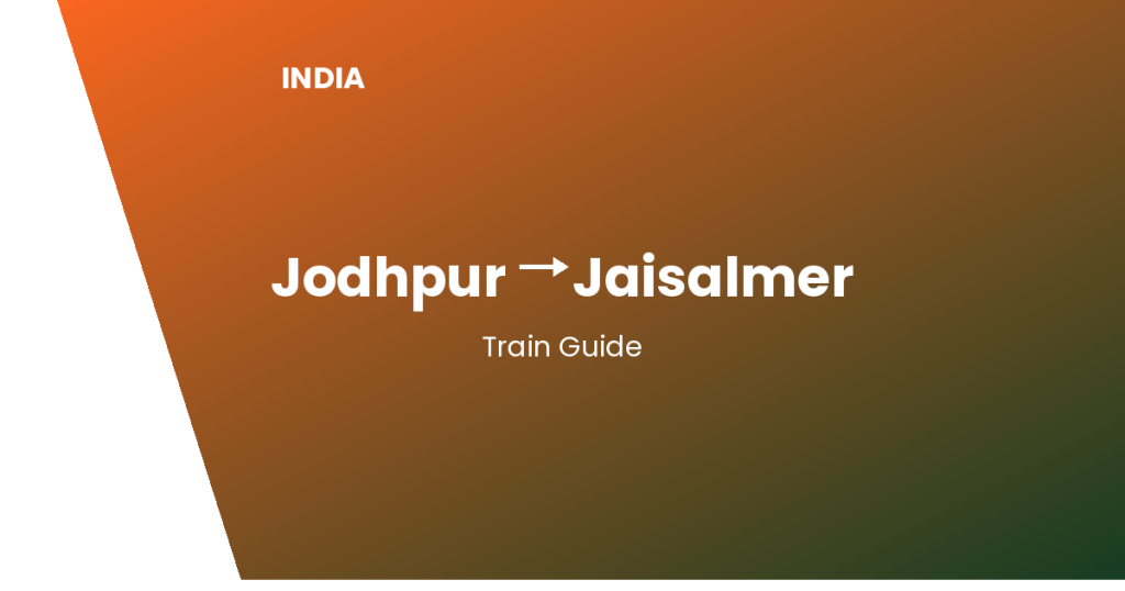 jodhpur to jaisalmer india