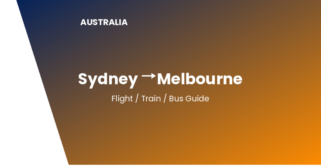sydney to melbourne australia