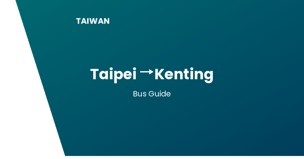 taipei to kenting taiwan